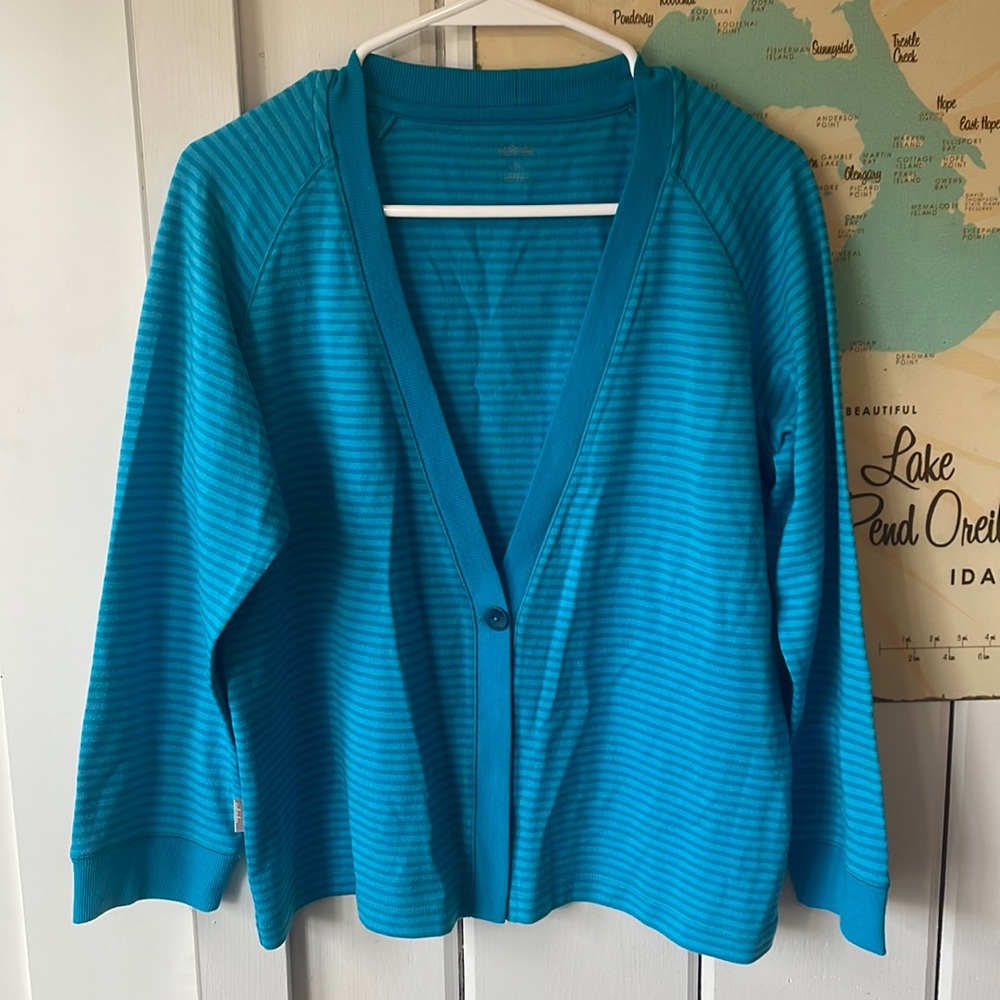 Icebreaker Cardigan - Blue Stripes💜